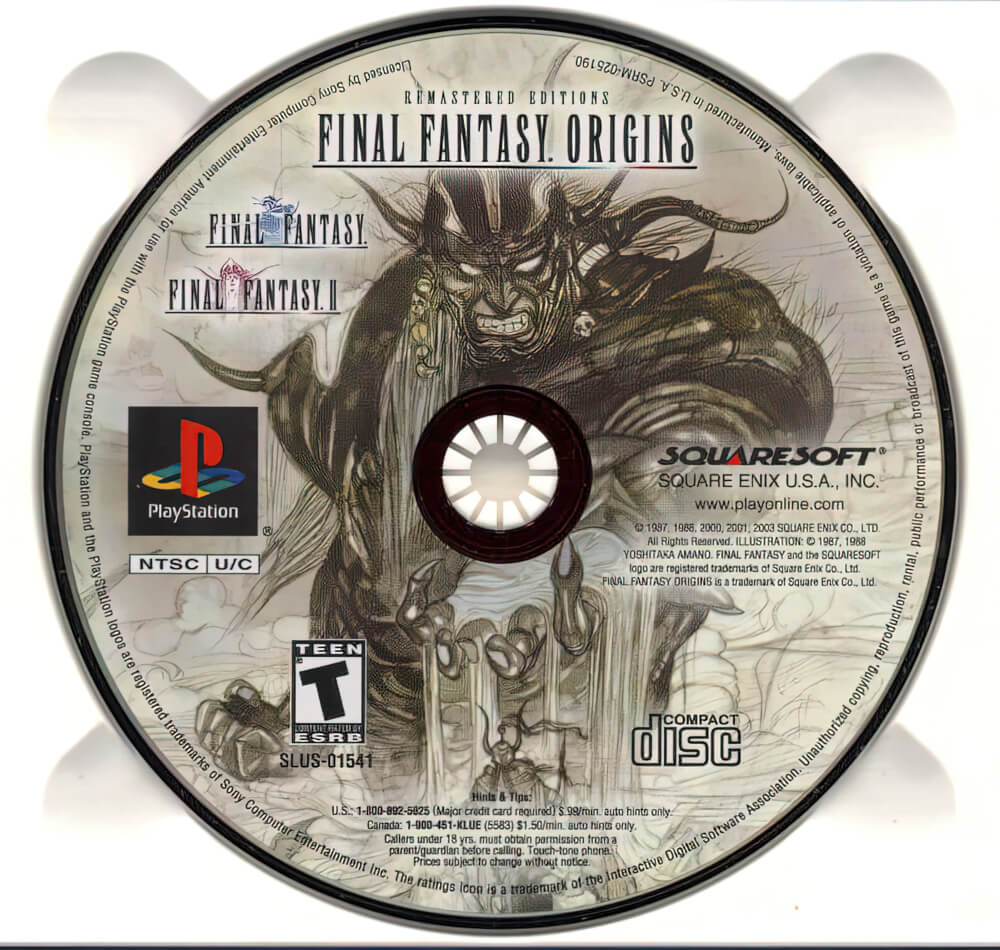 Пиратский диск Final Fantasy 1 для PlayStation